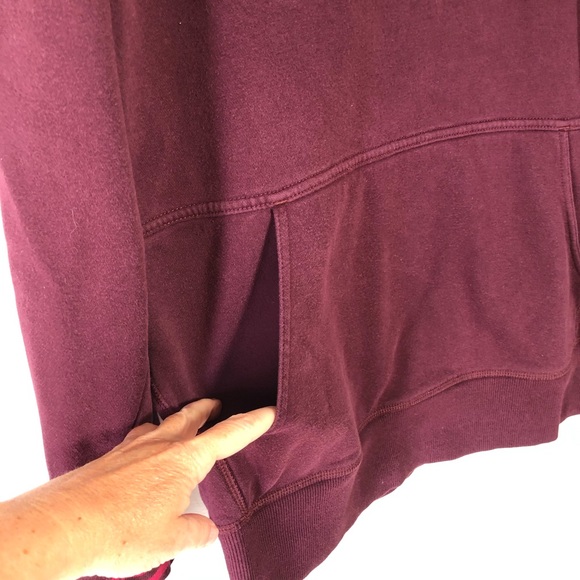 ⭐️ Adidas Burgundy Plum Wine Women's Hoodie MEDIUM - Picture 5 of 13